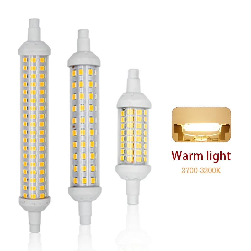 6 шт./лот R7S Светодиодная лампа Вт 9 12 SMD 2835 78 мм 118 135 AC 220 В 240 энергосберегающий