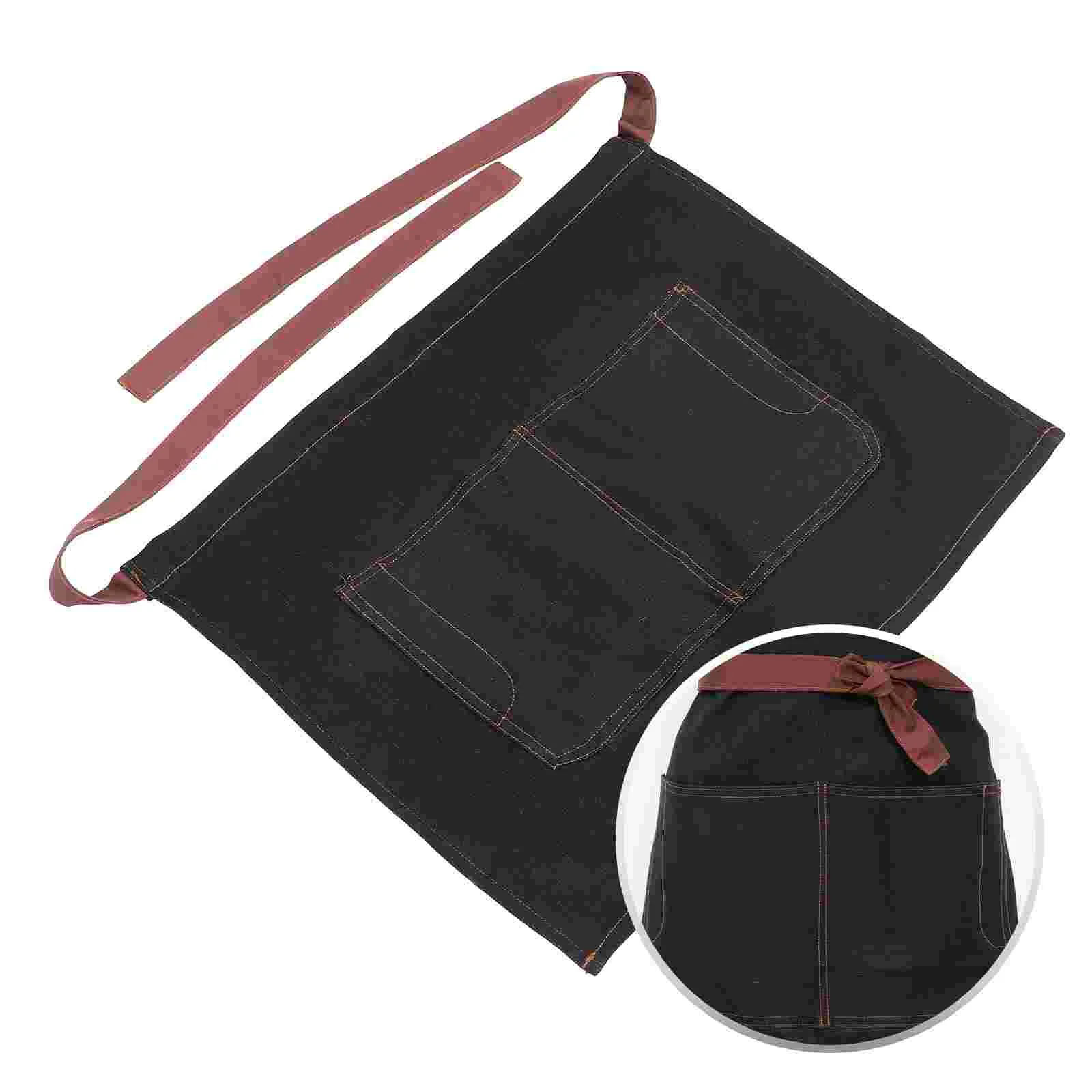 

1 шт., креативный маслостойкий Кухонный Фартук средней длины (черный)