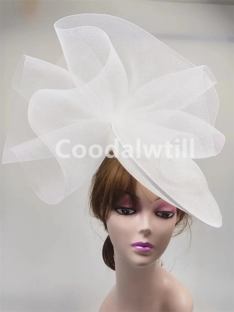 Женская Вуалетка с большими волосами Kentucky Derby модная сетчатая шляпа свадебный