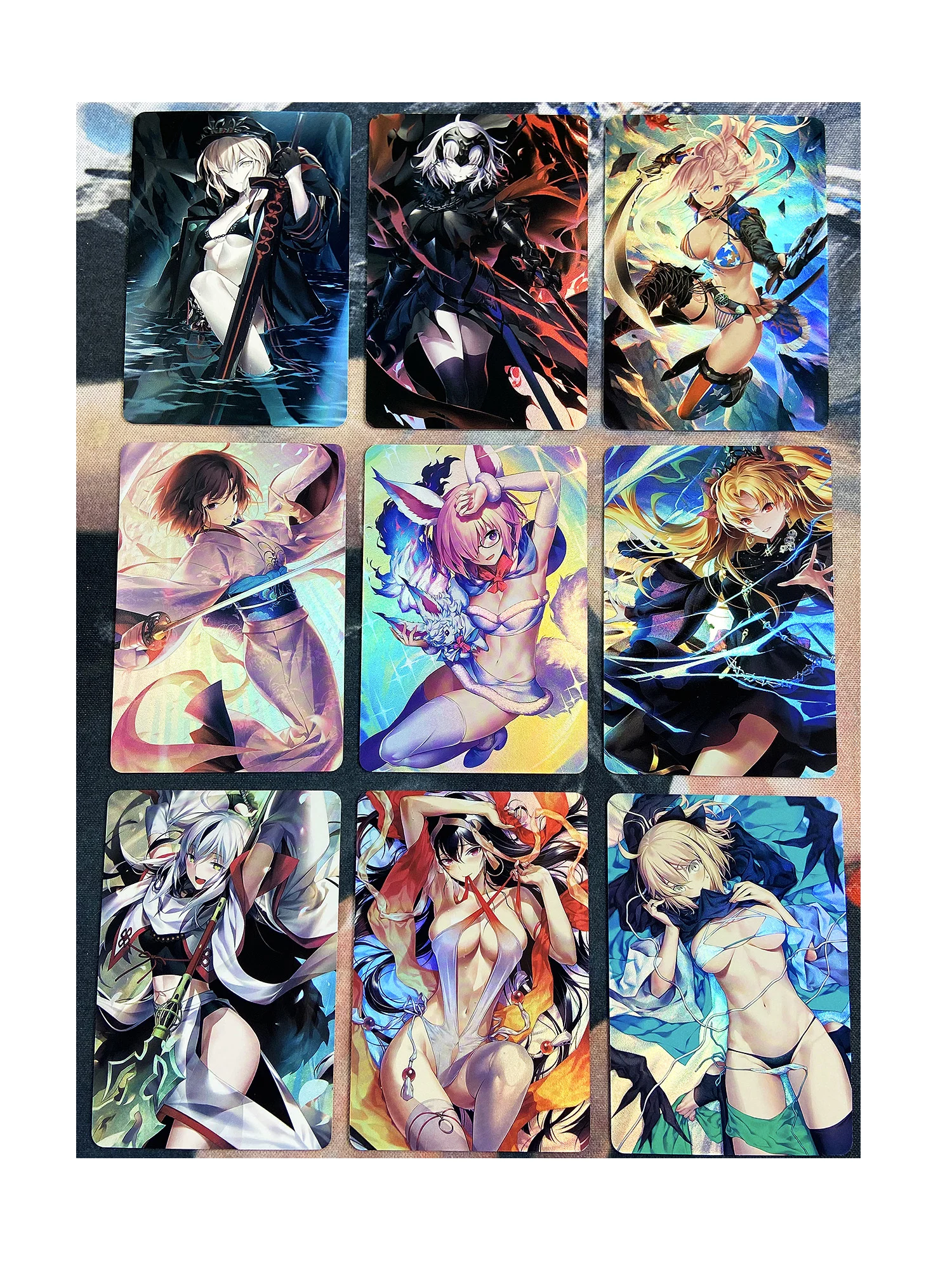 

9 шт./компл. ACG Beauty Fgo Fate/Grand Order Doujin No.1 рефракционные Привлекательные девушки Хобби Коллекционные игры аниме коллекционные открытки