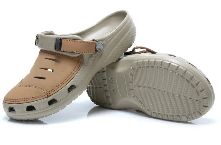 

2021Men Clogs Sandals Casual Summer Shoes Slipper Men Leisure Flip Flops Men Cow Leather Sandals Light Beach men shoes