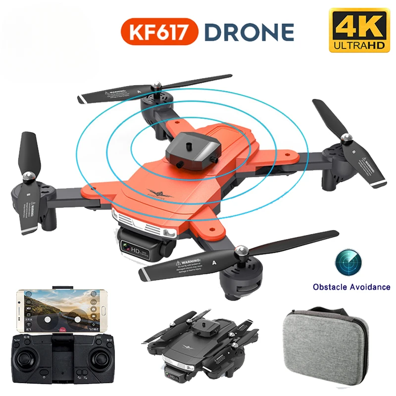 

Foldable Drone KF617 4K Camera Quadcopter Obstacle Avoidance WIFI HD RC Helicopter Professional Photography Dron Boy Gifts Toy