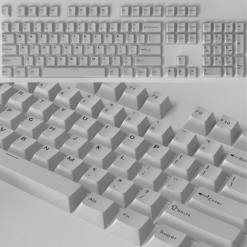 126 шт. набор механических колпачков для клавиатуры сделай сам одноцветный PBT с
