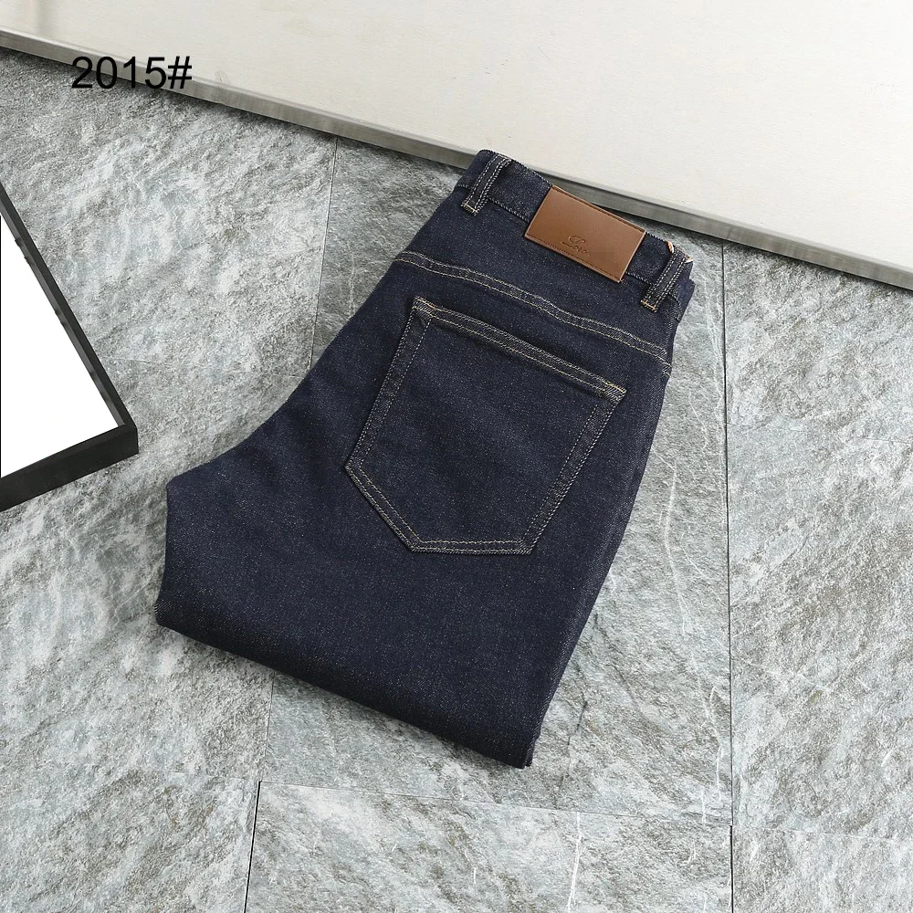 BILLIONAIRE OECHSLI Jeans Thick Cotton Men 2025 Autumn Winter new Straight Embroidery fashion Quality size 29-42 Pants