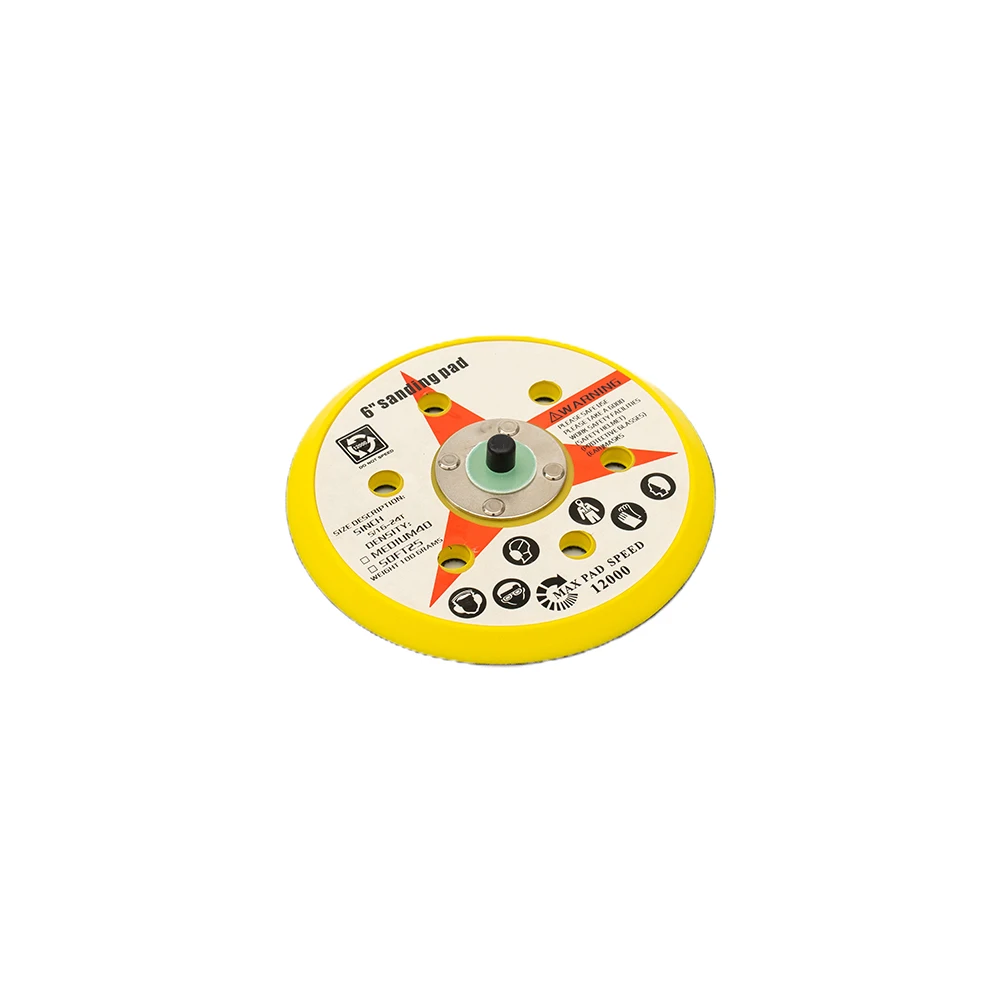 

6-holes Sander Wheel Wet Dry Orbital Pad Metal Wood Finishing Polishing Disc 150mm Replaces Round Abrasive Tools