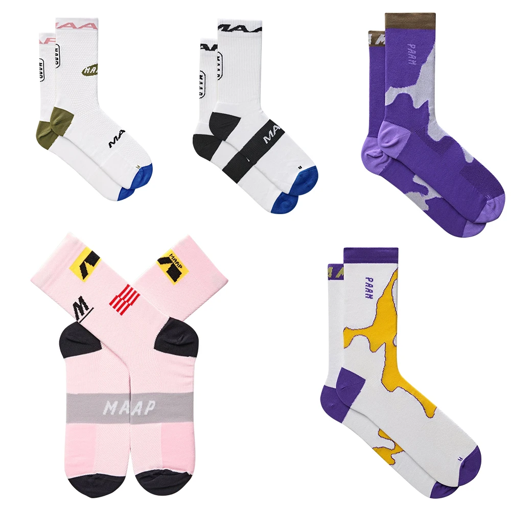 MAAP Cycling Socks for Men Women MTB Bike Breathable Road Bicycle Accessories Outdoor Travel Sports Racing |