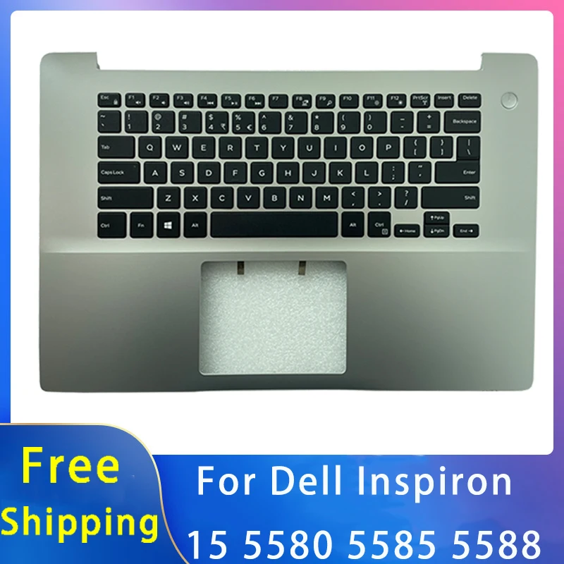 New For Dell Inspiron 15 5580 5585 5588 Replacemen Laptop Accessories Keyboard/Palmrest With Backlight Grey