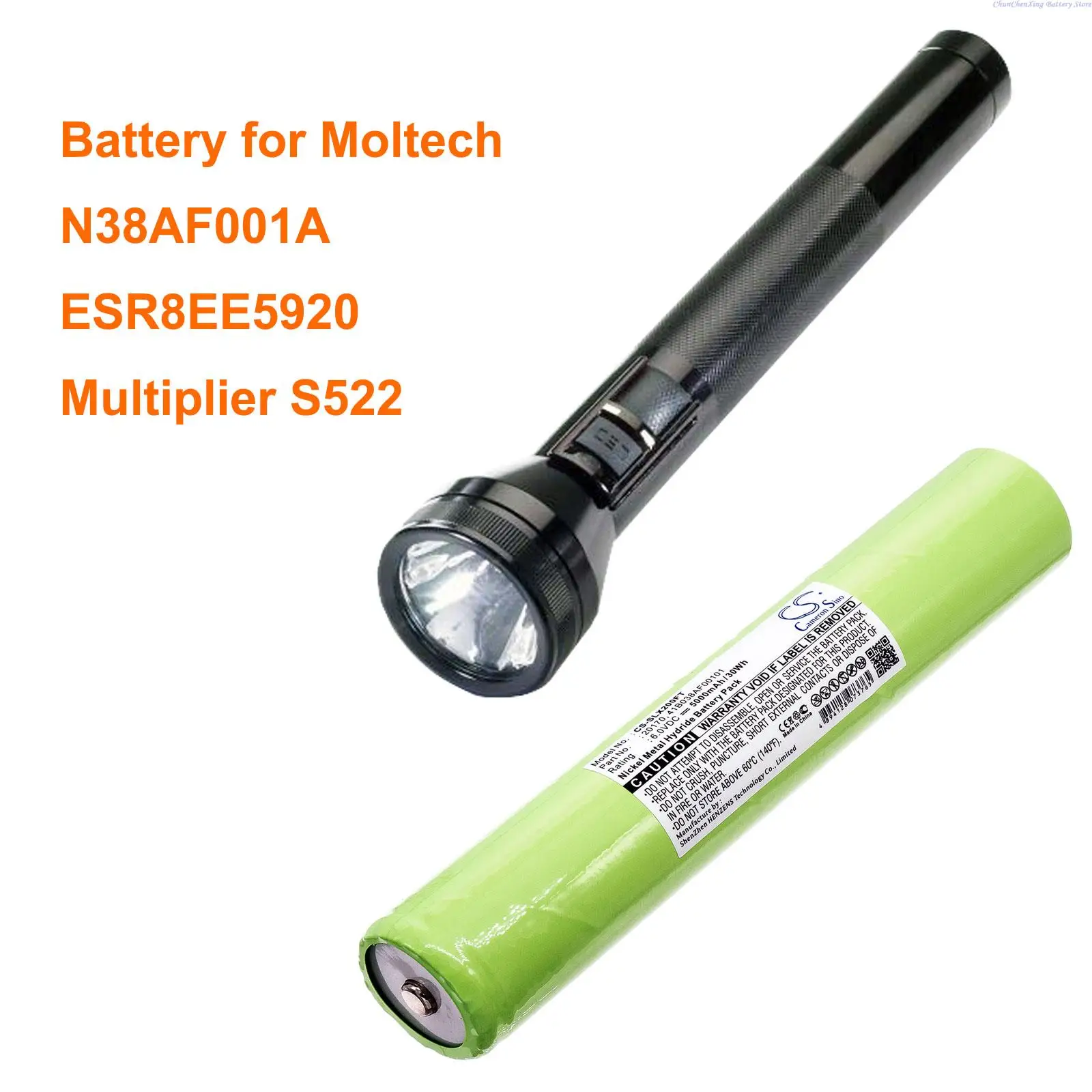 

CS 5000mAh Battery for MOLTECH ESR8EE5920, Multiplier S522, N38AF001A