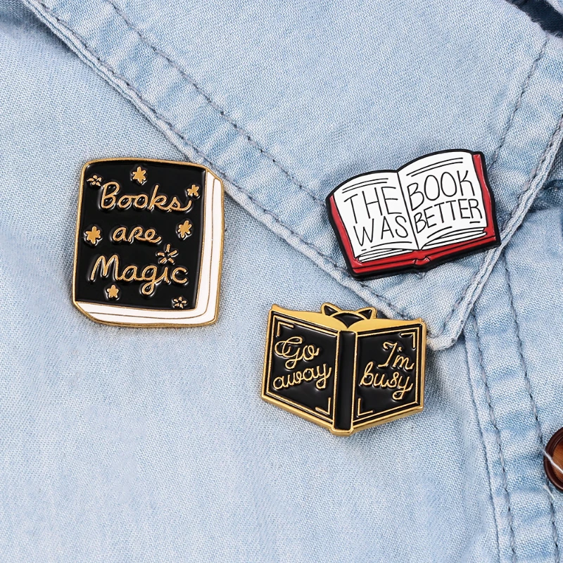 

Cartoon Christmas Magic Book Enamel Pin Friends Women's Brooch Lapel Pins Badges Gifts for Girls Fashion Jewelry Accessories