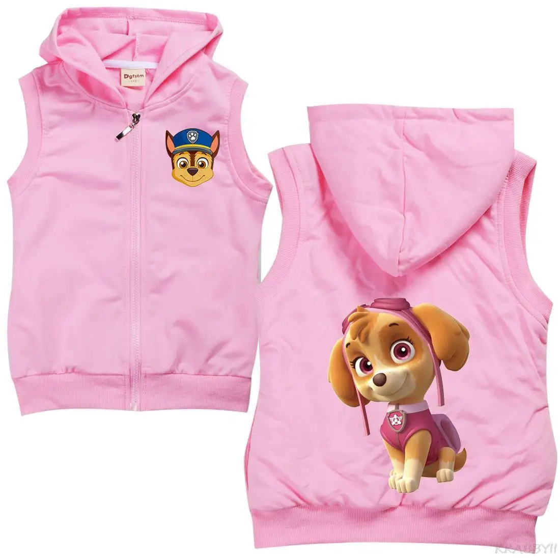 Детские куртки без рукавов с принтом Щенячий патруль