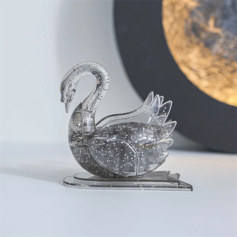 

Montessori Materials 3D Crystal Swan Puzzle Fine Motor Skill Educational Toys For Children Classroom Supplies Teaching Aids D86Y