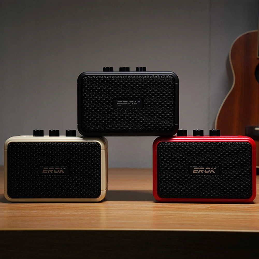 Мини-гитарный усилитель EROK 5 Вт динамик для электрогитары с Bluetooth чистыми и