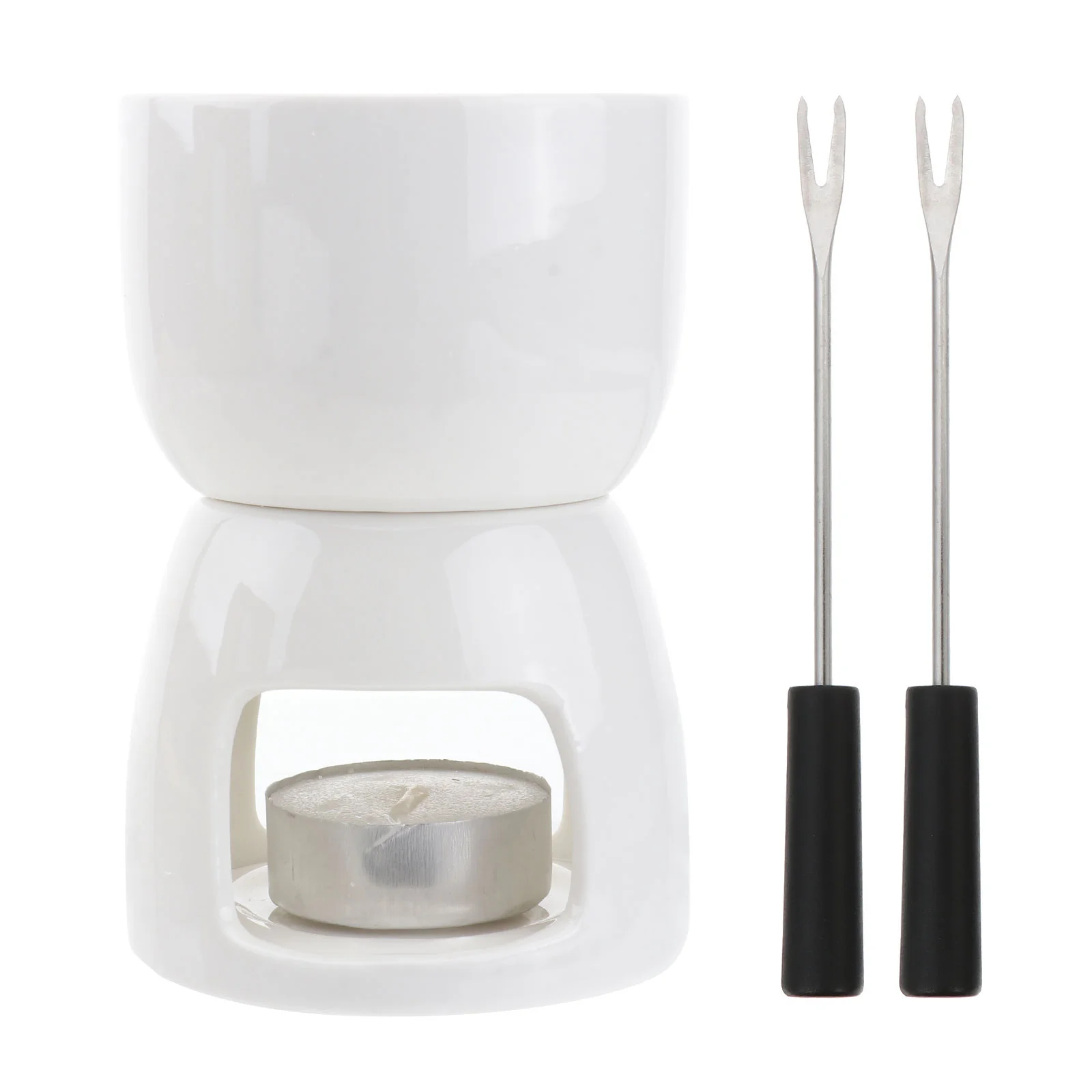 

1 Set Ceramic Fondue Ceramic Fondue Cheese Fondue Chafing Dish Buffet Set Double Boiler Steamer Porcelain Melting Pot