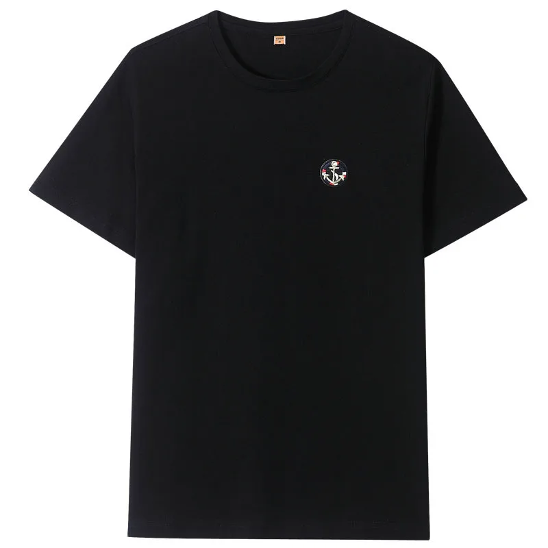 

10776 Men's T-Shirts Summer Short Sleeve t shirt men Simple creative design line cross Print cotton Brand shirts Men Top Tees