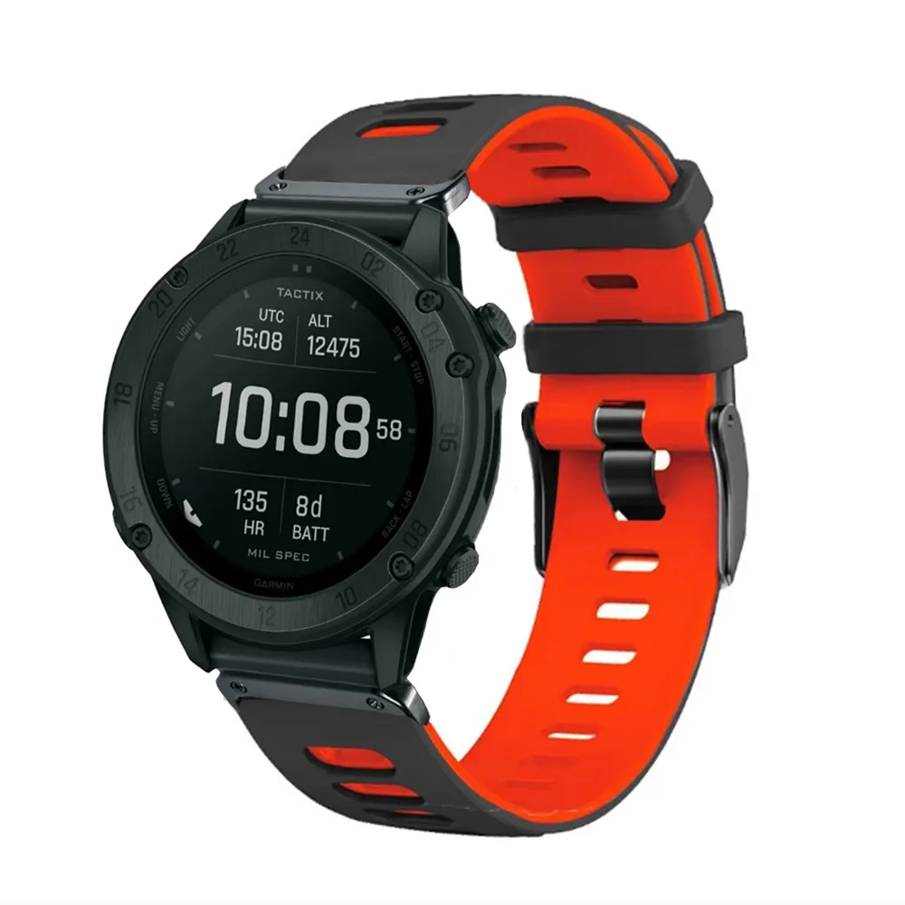 Тактический Ремешок Для Часов Quickfit Garmin X Delta 7 Pro MK2i MK2 MK1 Enduro 2 Силиконовый 22/26 Мм