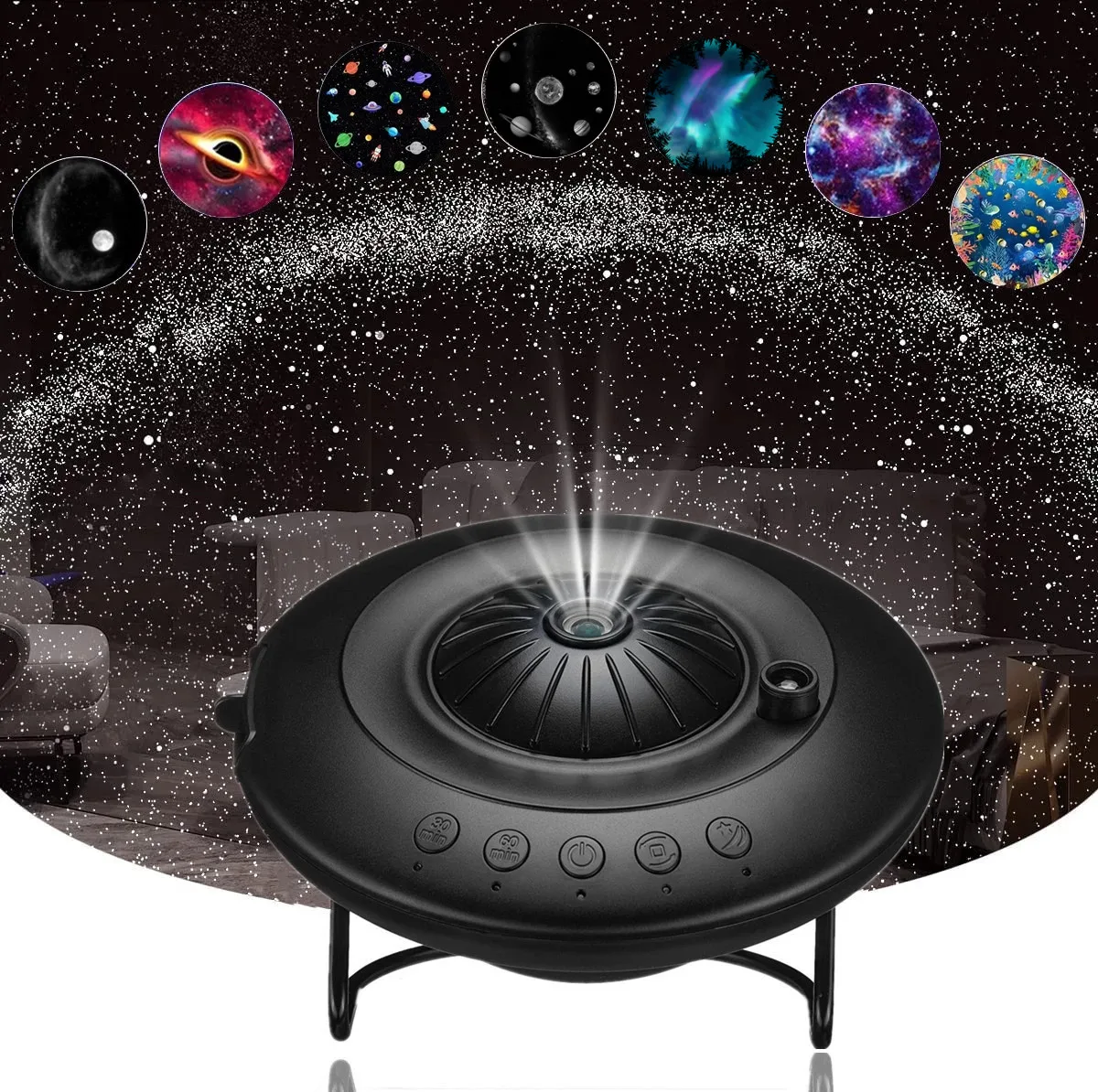 8 in 1 Planetarium Star Projector 360° Adjustable Galaxy Projector Night Light Planets LED Lamp for Kids Gift Bedroom Home Decor