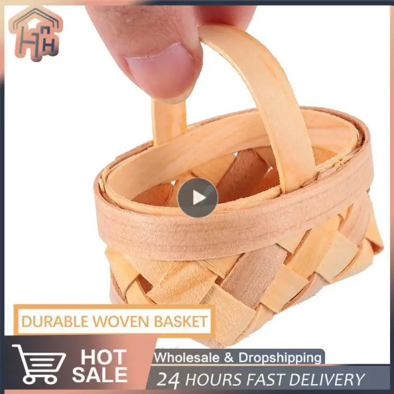 

Tableware Storage Picnic Basket 6.5 X5x4cm Manual Woven Storage Basket Organization Storage Desk Organizer Baskets Decorations