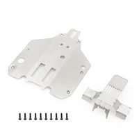 stainless steel chassis armor rear axle protector skid plate for feiyue fy03 fy06 fy07 fy08 112 rc car upgrade parts