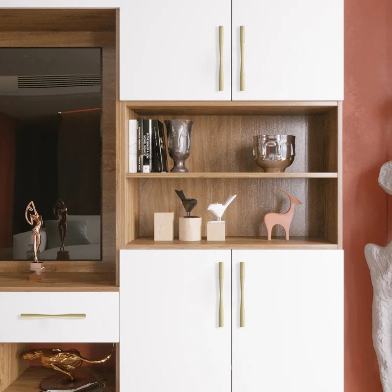 Мебельные ручки MARUAT из алюминиевого сплава с накатанным узором золотые для