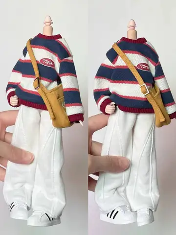 Новые блестящие широкие брюки с ремнем через плечо 1/6 BJD 30 см для Pullip,Ob22,Ob24, Licca