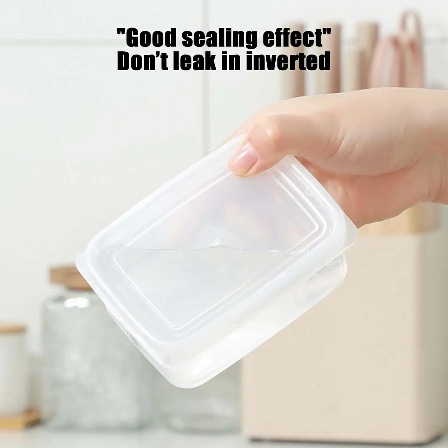 6-шт пищевые контейнеры с герметичными прозрачные пластиковые для приготовления