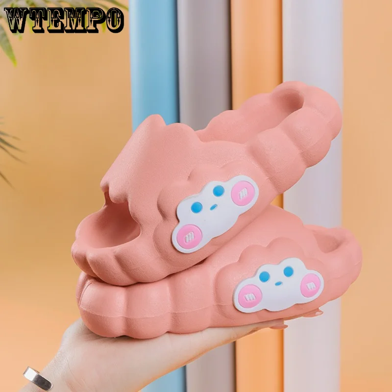 WTEMPO Children's Slippers Cloud Summer Home Bathroom Soft Bottom Anti-slip Shoes Flat Bottom Outside Wear Sandals Wholesale