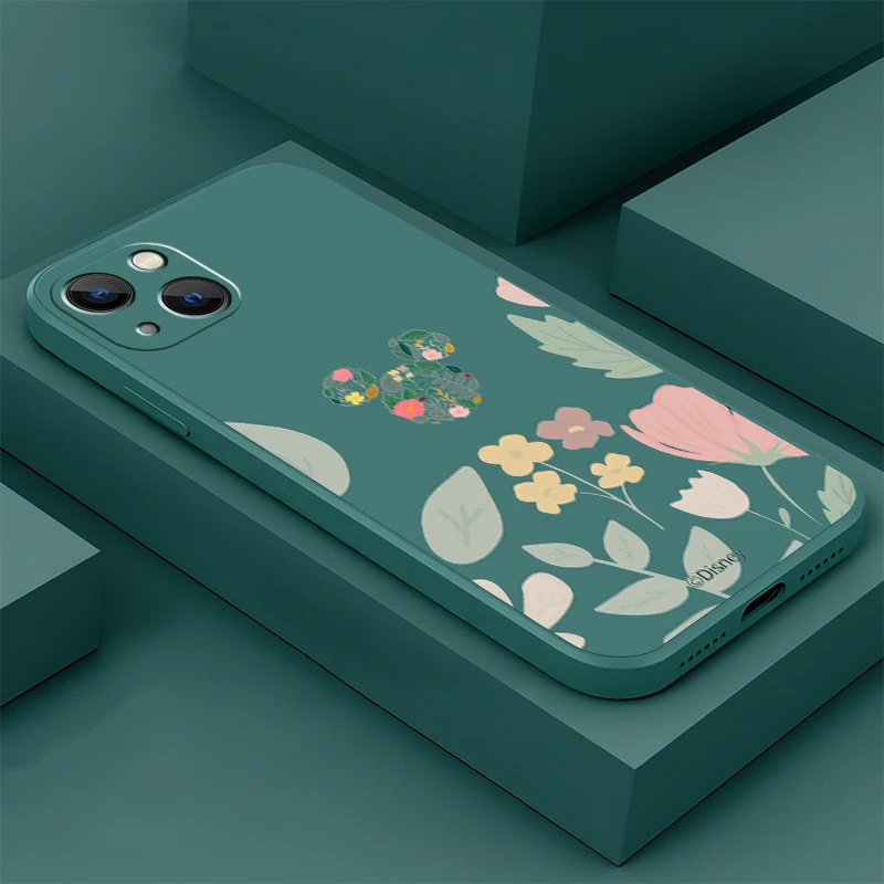 

Mickey Anime Phone Case For iPhone 11 12 13 Pro MAX Mini 6 6S 7 8 Plus X XR XS MAX SE 2020 Soft Silicone TPU Funda Back Cover