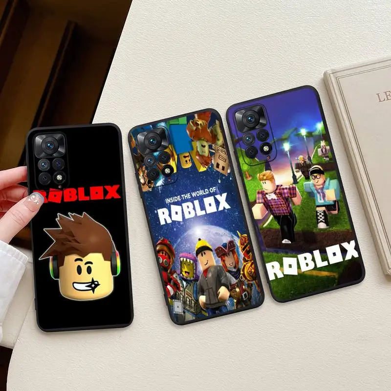 

Sandbox Game DynaBlockses Robloxes Phone Case For Redmi Note 11E 11S 11 10 9 Pro 9A K20 K30 K40 Soft Silicone Cover