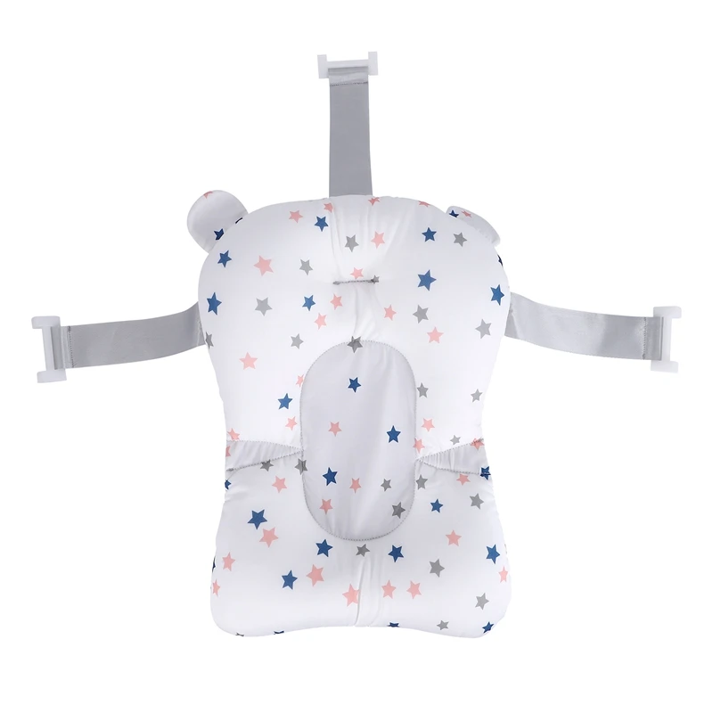 

Baby Shower Bath Tub Pad Non-Slip Bathtub Seat Support Mat Safety Security Bath Support Cushion Foldable Soft Pillow