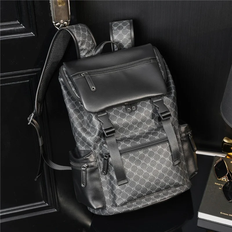 

Vinatge Floral Print Backpack Men Luxury Brand Design Men's Backpack High Capacity Travel Backpack Laptop Bags Schoolbag