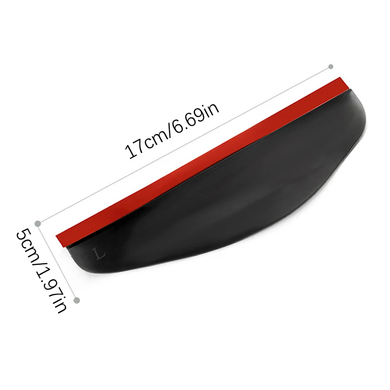 2 шт. автомобильный козырек для зеркала заднего вида из углеродного волокна