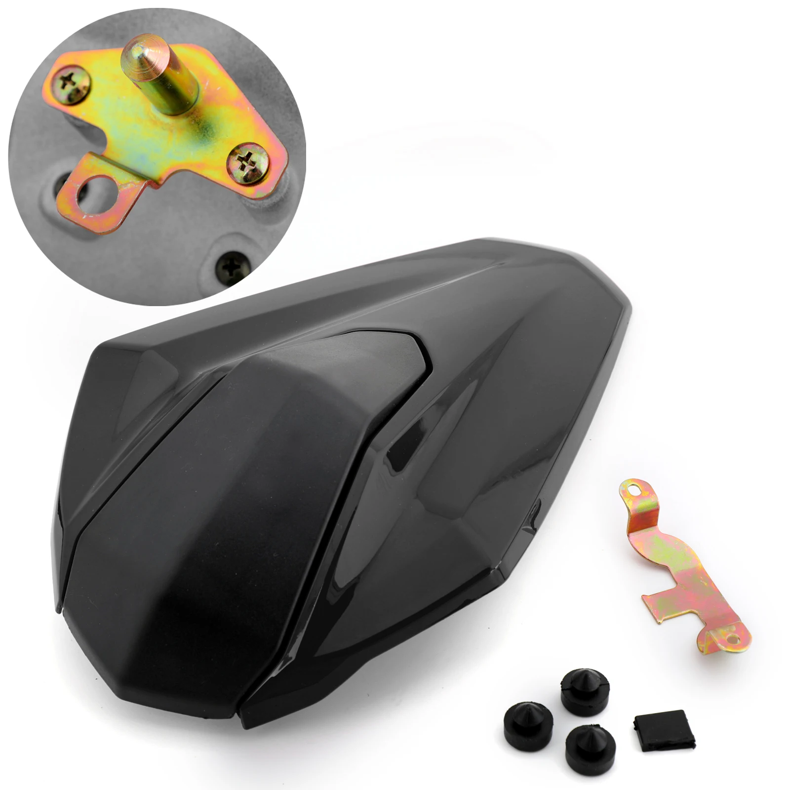 

Areyourshop ABS Passenger Rear Seat Cover Cowl For Kawasaki Ninja 400 / Ninja 400 2018 2019 2020 2021