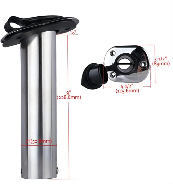 Аксессуары для лодок high polish оптовая продажа Удочка из нержавеющей стали с