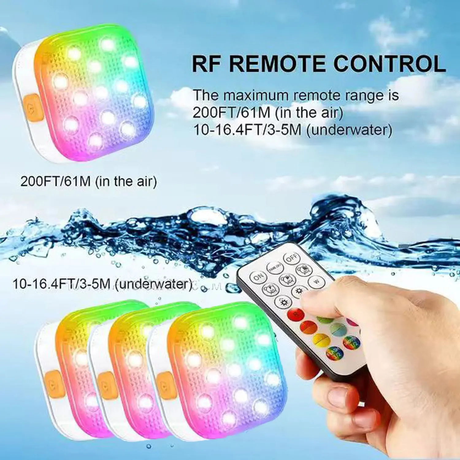 

Подводное LED освещение для бассейна 16 цветов