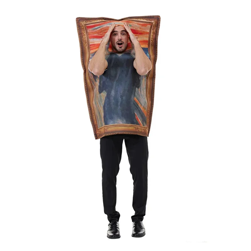 Костюм на Хэллоуин для взрослых Reneecho смешной женский костюм косплея Моны Лизы