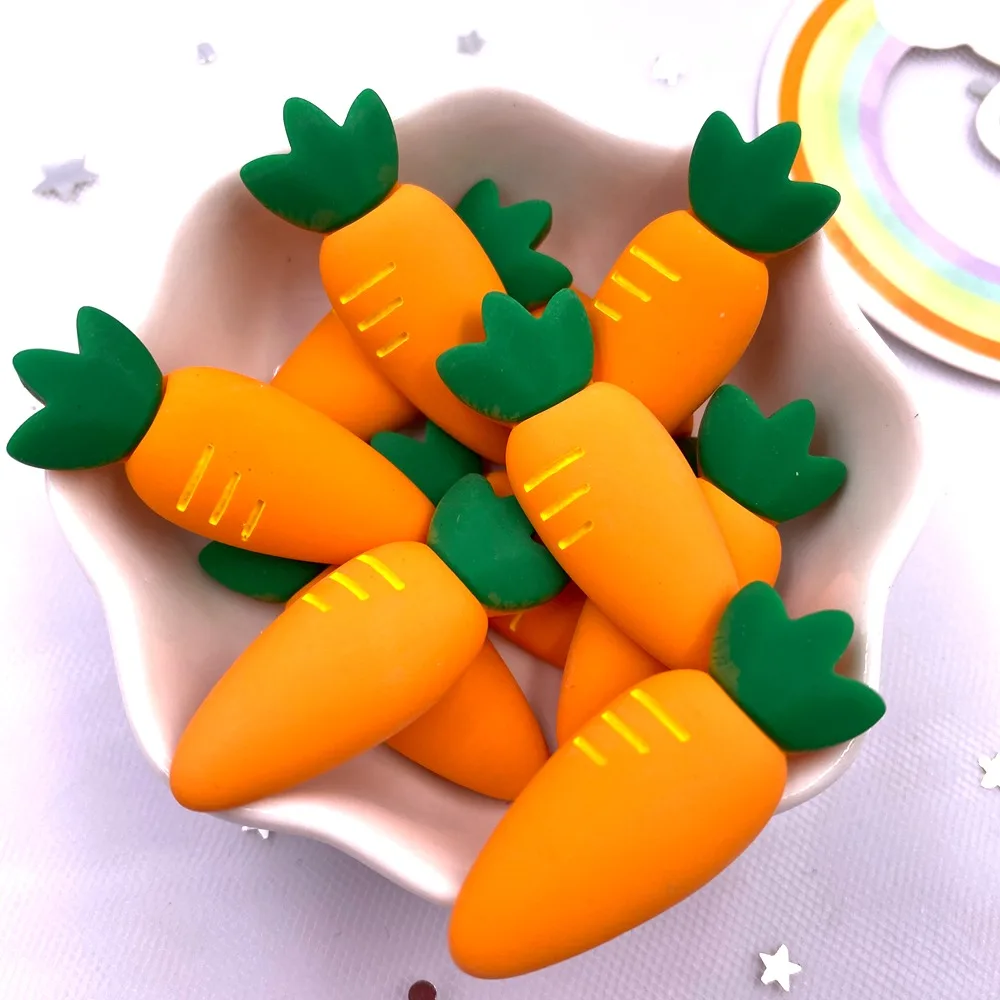 Ful 3d Big Carrot Flatback Figurines Cabochon Scrapbook Diy Hair Bow Hairpin Crafts Home Decor  Accessories Oh654