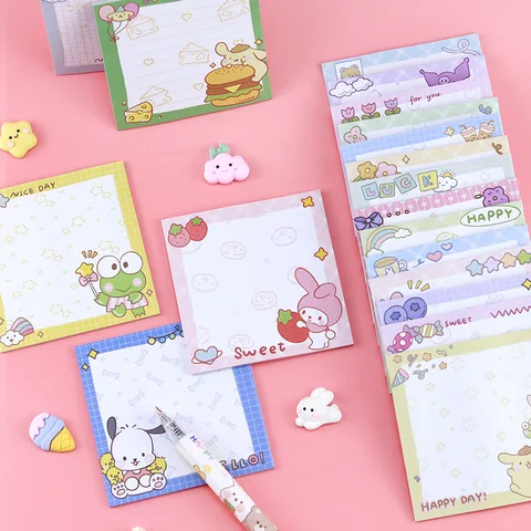 Блокнот Miniso Sanrio с стикерами