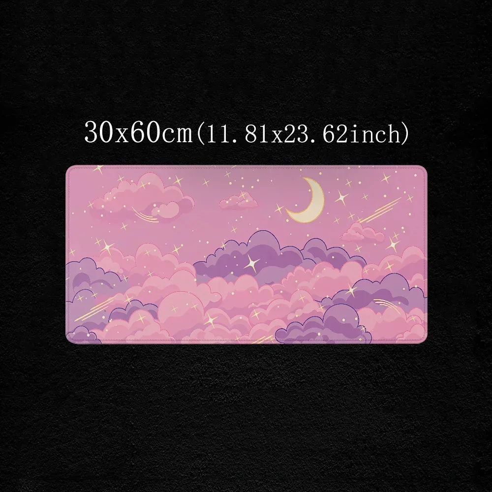 Большой коврик для мыши розовый Skyscape игровые аксессуары коврики резиновые 900x400