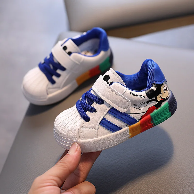 

Fashion Cute Micky Mouse Infant Tennis Cool Leisure Toddlers High Quality Baby Girls Boys Sneakers Classic Baby Casual Shoes