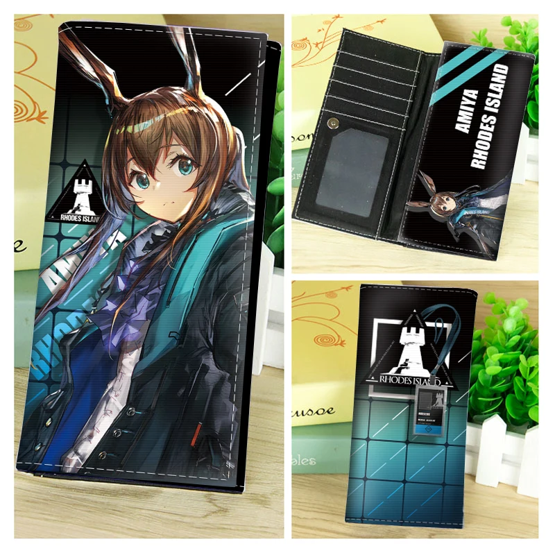 

Короткий и длинный складной кошелек с рисунком аниме arknight Amiya Exusiai