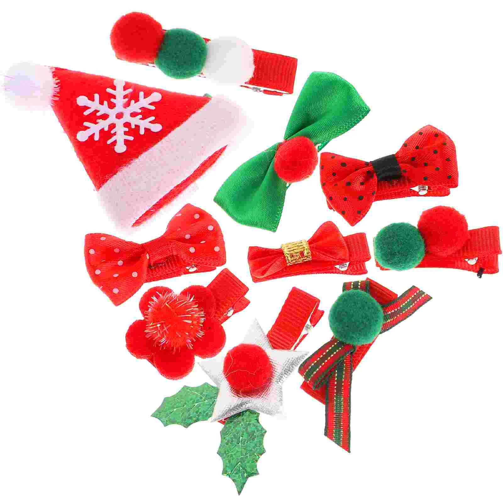 

Christmas Hair Bowknot Clips Clip Kids Hairpin Bows Bow Knotbarrettegirls