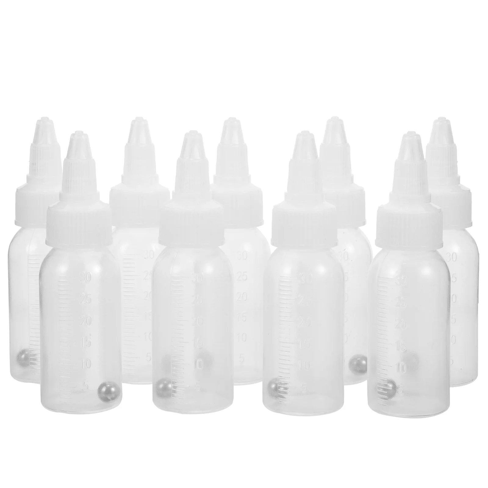 

10pcs Dipper Palette Bottle Plastic Artists Palette Container Bottle Airbrush Paint Bottle