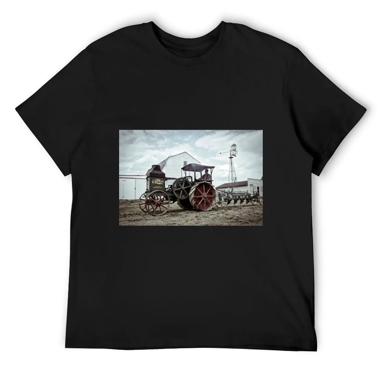 Футболка Rumley Oil Pull Tractor футболки с рисунком милая одежда хлопковые для мужчин