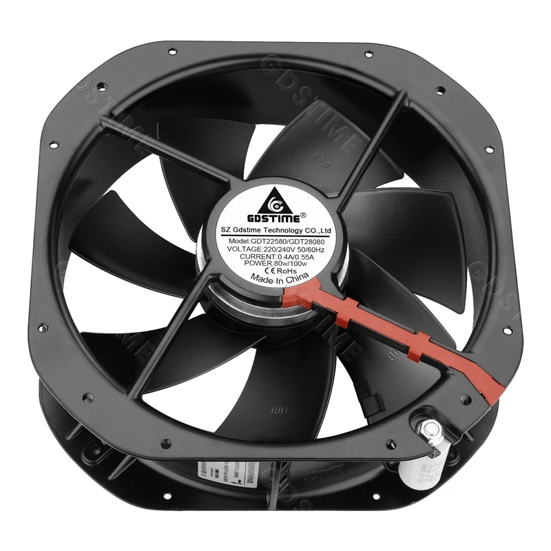 Вентилятор Gdstime 200 мм 220 В переменного тока 240 в 280*80 промышленный вентилятор