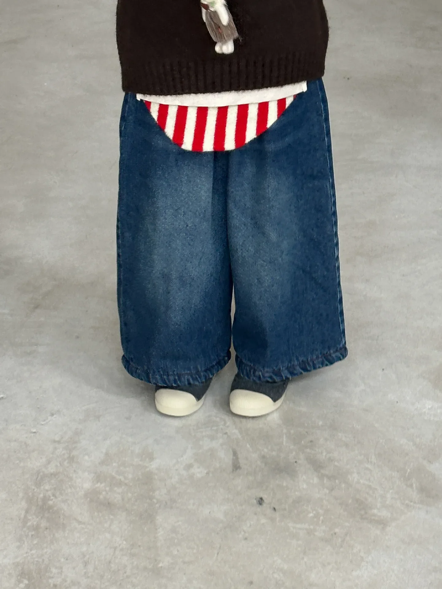 Брюки для девочек новинка 2024 зимняя детская одежда корейский стиль детские