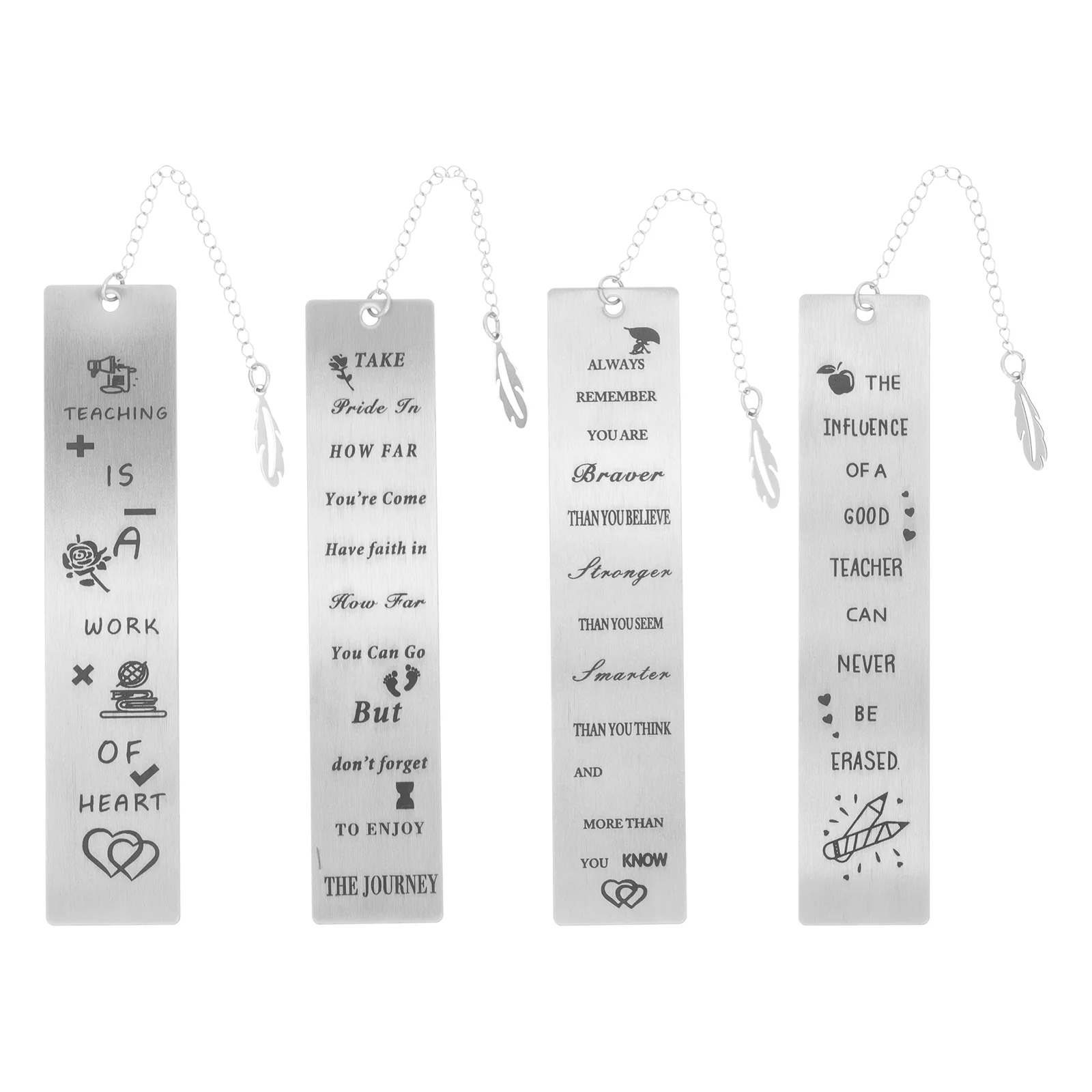 

4Pcs Teacher's Day Teacher's Day Gifts Teacher Appreciation Gifts Teacher Appreciation Bookmarks Appreciation Gift for Teacher