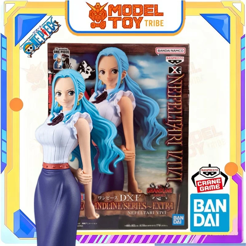 Фото В наличии: Оригинальная аниме-фигурка Bandai Banpresto из Японии, 180 мм, DXF One Piece Grandline Extra Nefeltari Vivi, призовая модель, игрушка, подарок №1