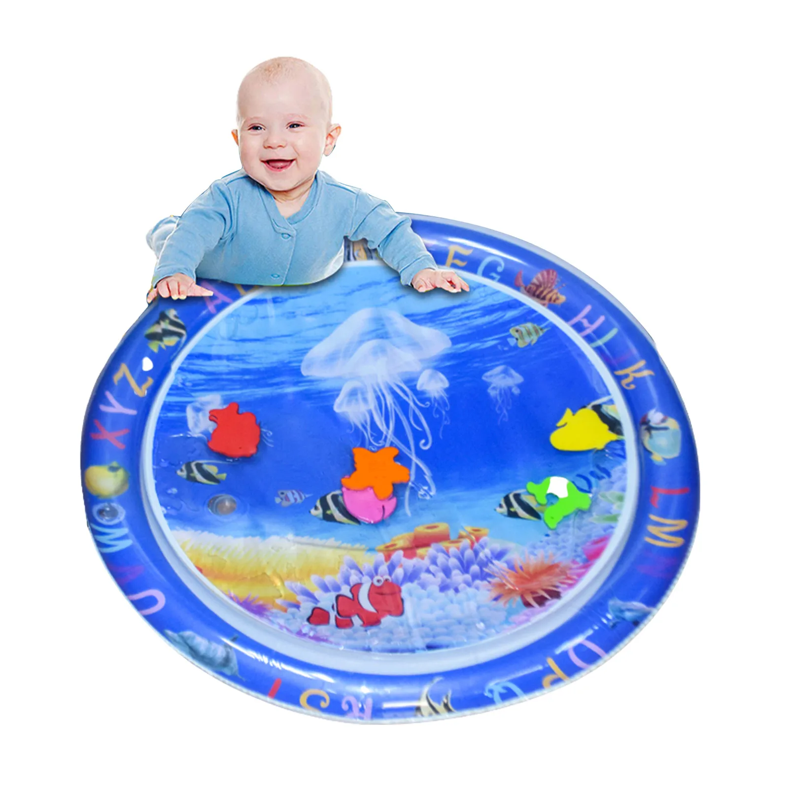 

Детский водный коврик Tummy Time, детский водный коврик, игровой центр для занятий игрушками, Детский развивающий центр, сенсорная игрушка, игро...