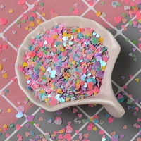 20gbag love heart 346mm pvc confetti glitter sequins for crafts nail art decoration paillettes sequin diy sewing accessories