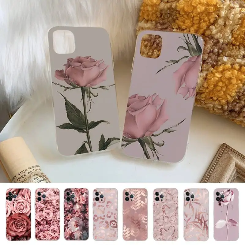 

Beautiful Rose Picture Phone Case Silicone Soft for iphone 14 13 12 11 Pro Mini XS MAX 8 7 6 Plus X XS XR Cover